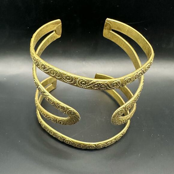 Bohemian gold tone Bracelet Statement Boho Casual Chunky Summer - Picture 2 of 10